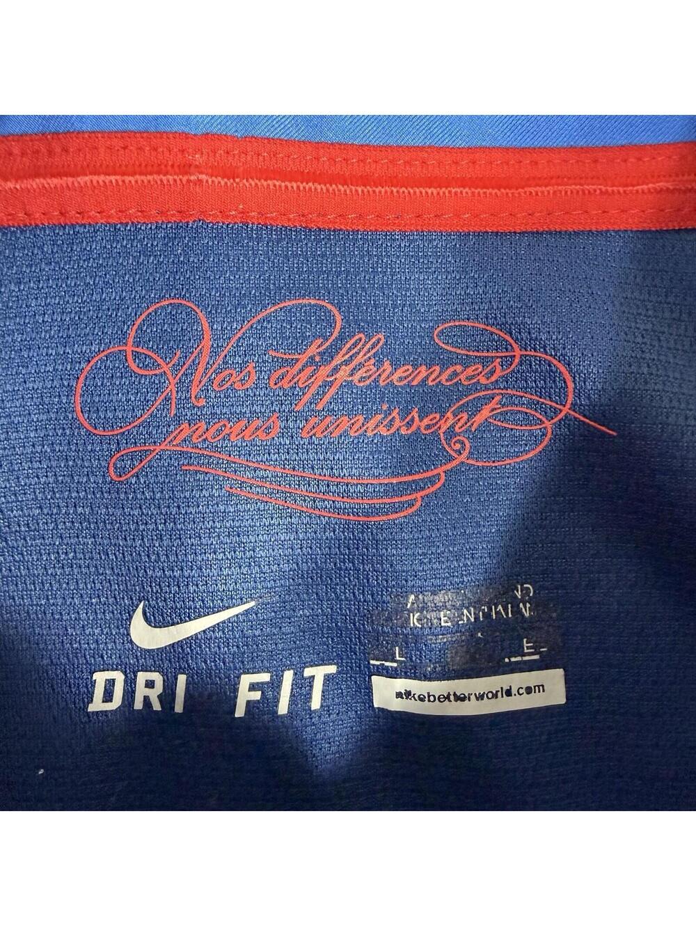 Nike France 2012 Home Football Soccer Jersey Men’s 2XL Blue DriFit 449680-405 - Picture 4 of 7